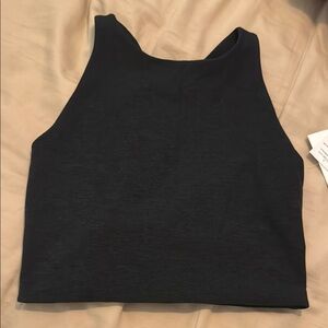 Beyond Yoga Black Fitted Crop Tank Top